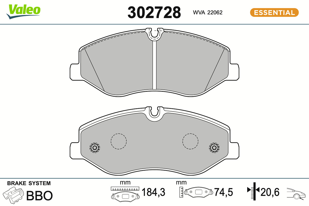BRAKE PADS FIRST MERCEDES VITO VAN FR